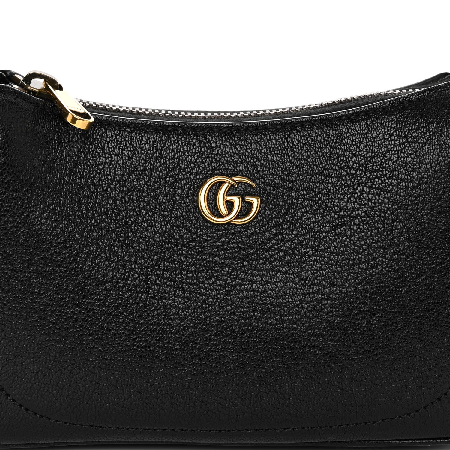 Gucci Goatskin Mini Aphrodite Shoulder Bag Black 7 of 10