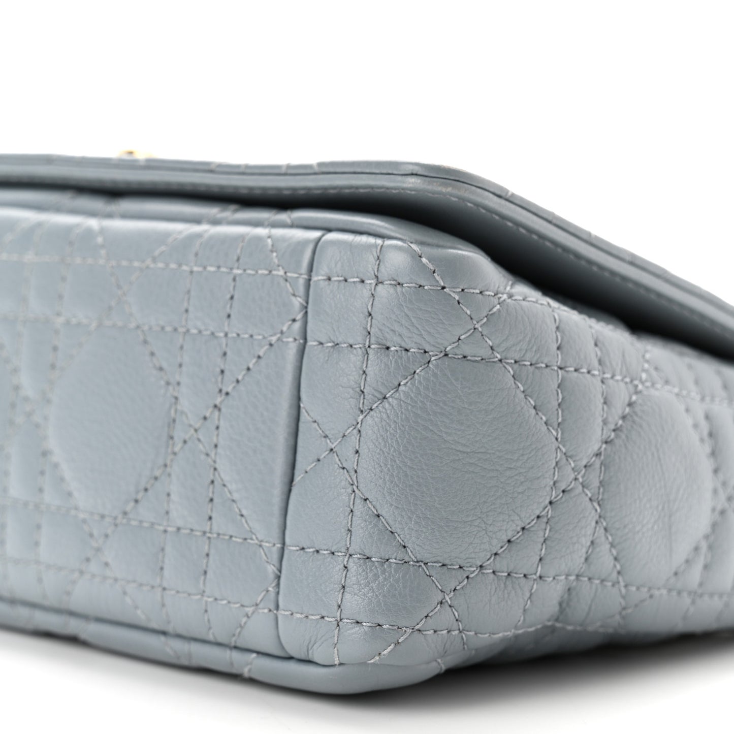 Calfskin Cannage Small Caro Bag Cloud Blue