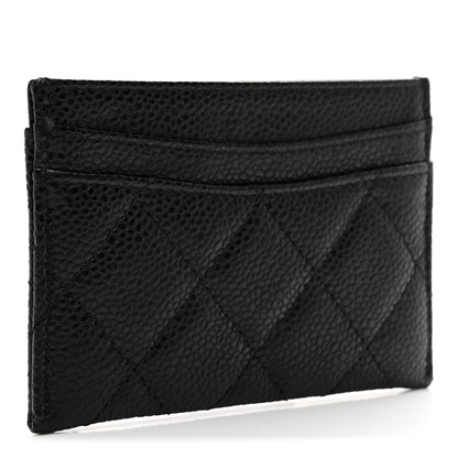 Chanel Caviar Quilted Card Holder Black 3 of 9