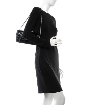 Chanel Patent East West Chocolate Bar Flap Black 2 of 9
