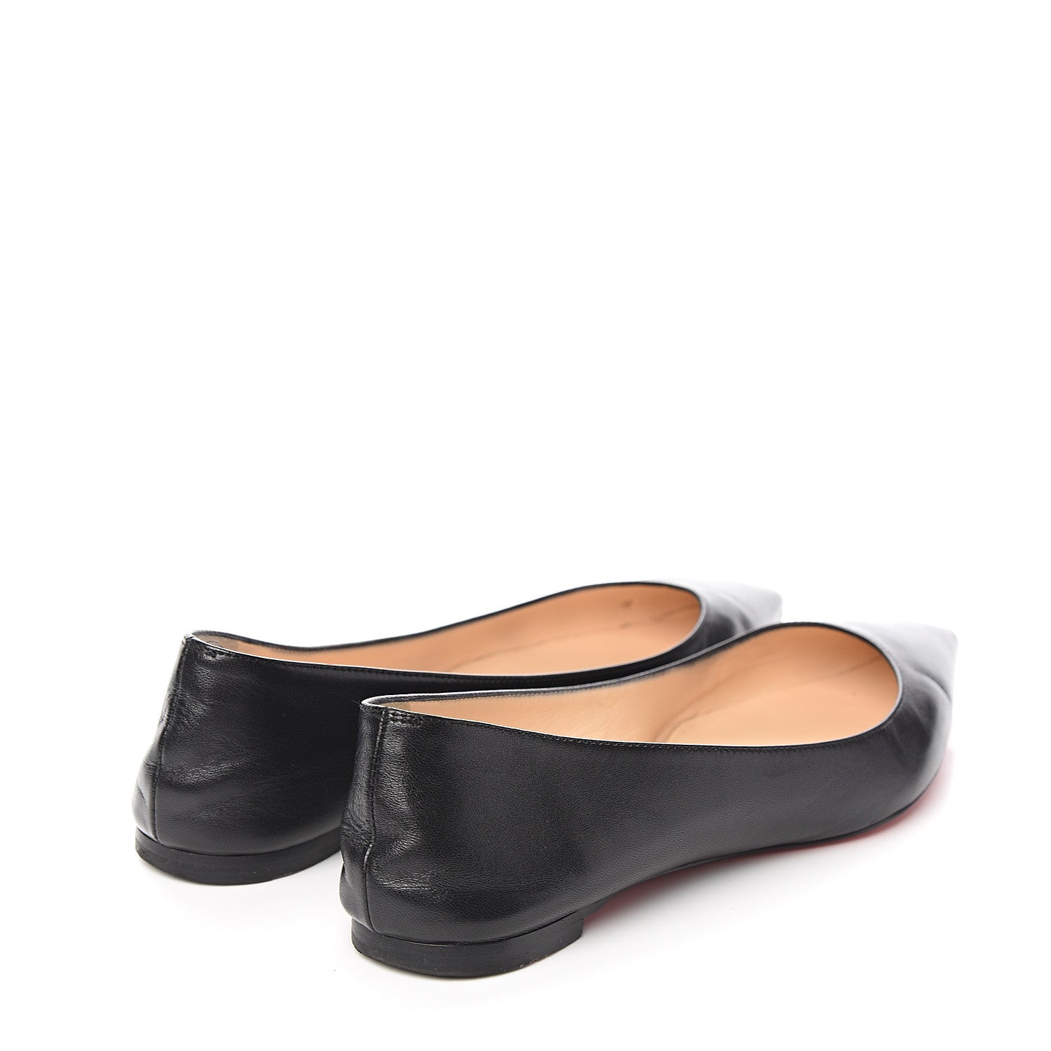 Christian Louboutin Shiny Nappa Ballalla Flats 38 Black 4 of 7