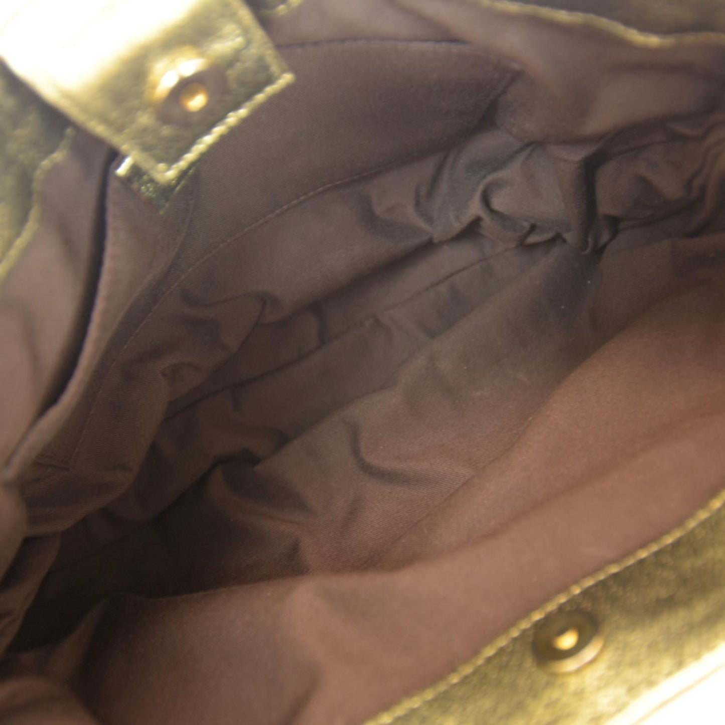 Monogram Bamboo Chain Shoulder Bag Gold