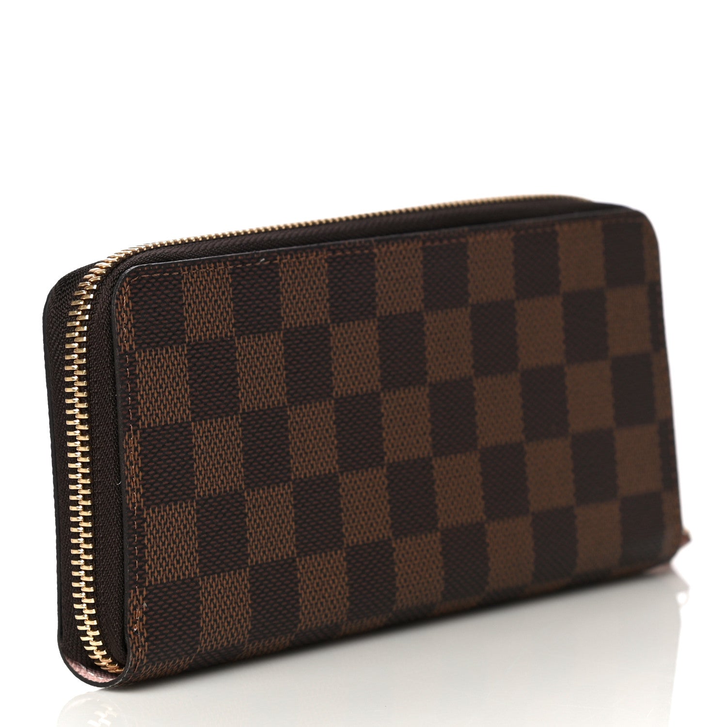 Louis Vuitton Damier Ebene Zippy Wallet Rose Ballerine 3 of 11