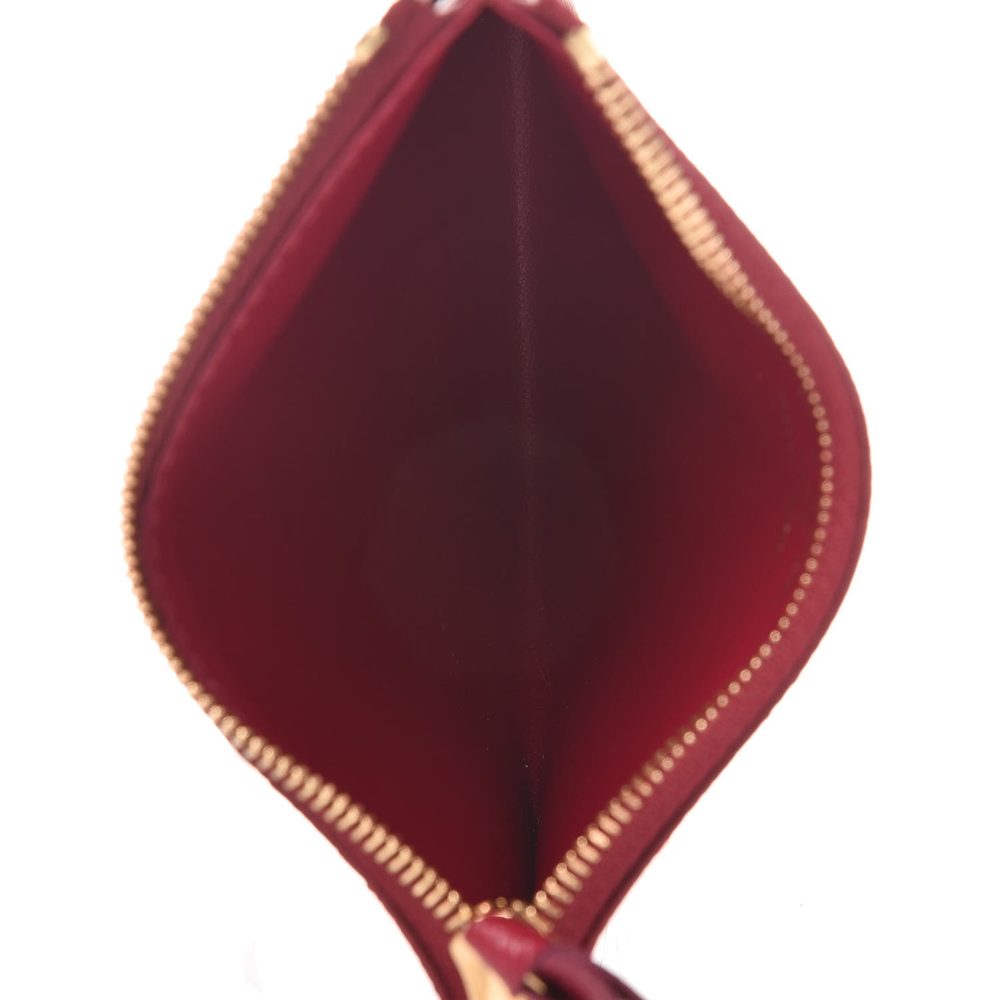 Monogram Zipped Card Holder Fuchsia