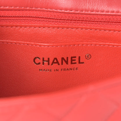 Chanel Lambskin Quilted Mini Rectangular Flap Red 5 of 8