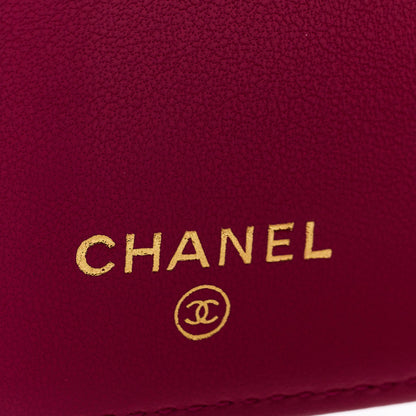 Chanel Caviar Quilted Medium Flap Wallet Fuchsia 9 of 12