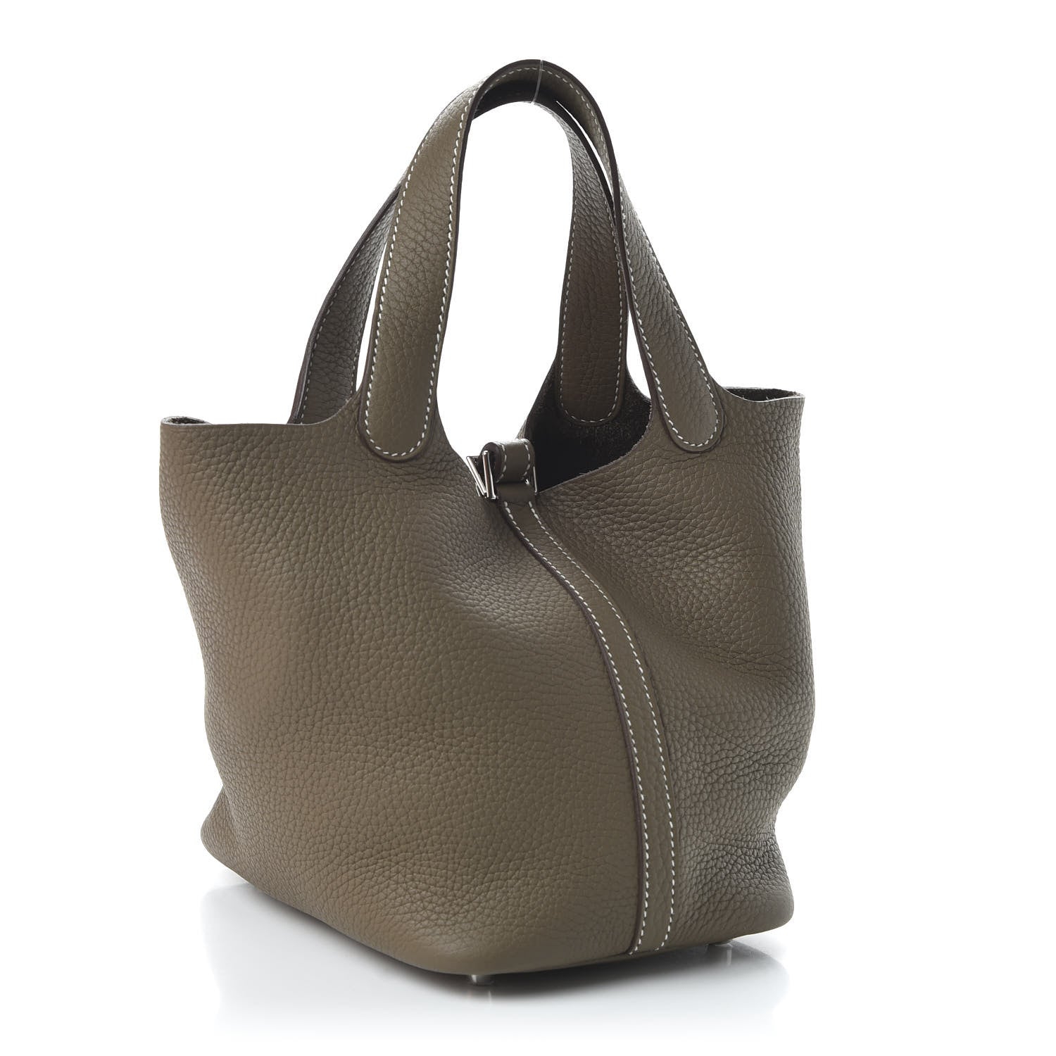 Hermes Taurillon Clemence Picotin Lock 18 PM Etoupe 3 of 11