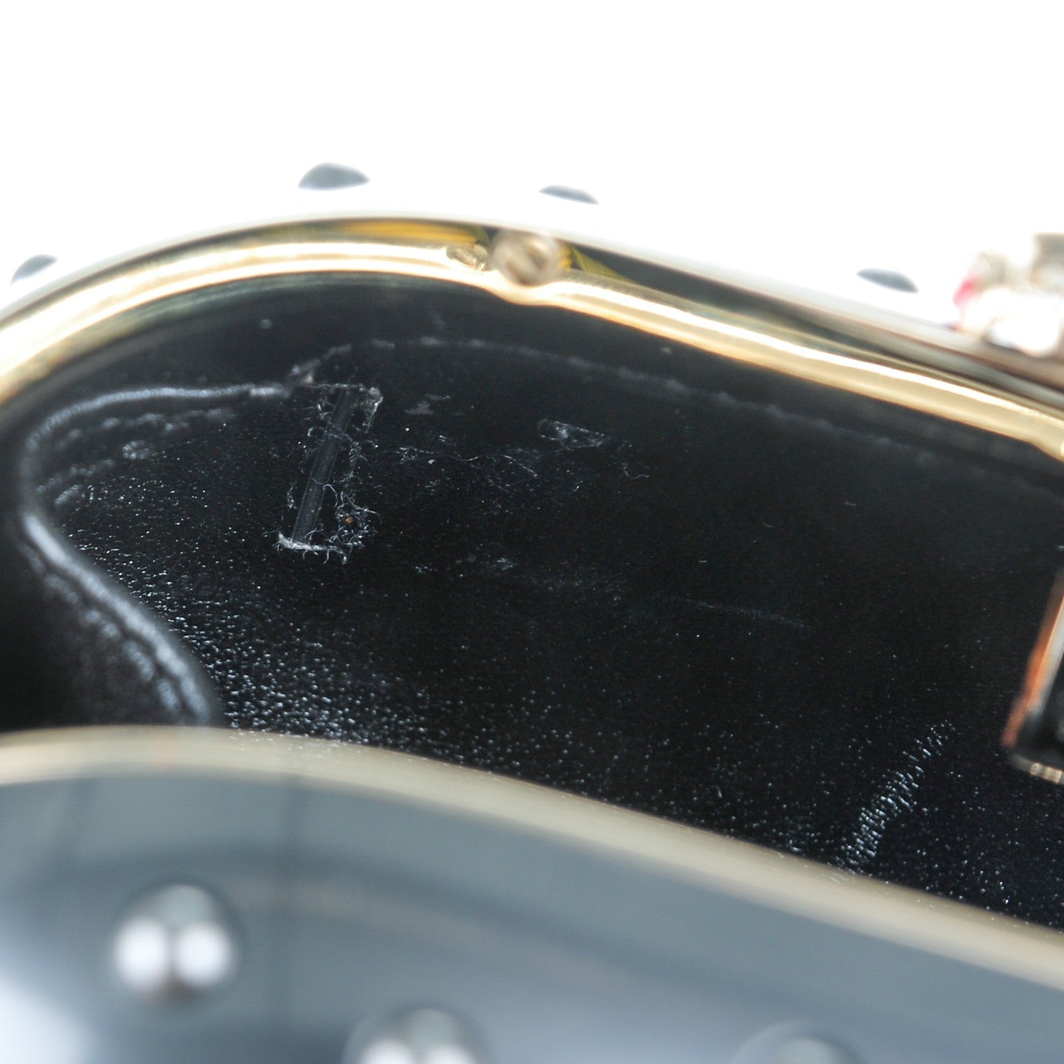 Chanel Resin Crystal Pearl Clutch Dark Grey 10 of 10