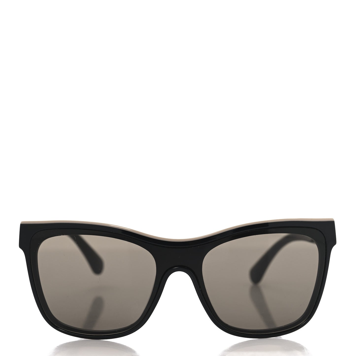 Acetate Logo Shield Sunglasses 5418 Black