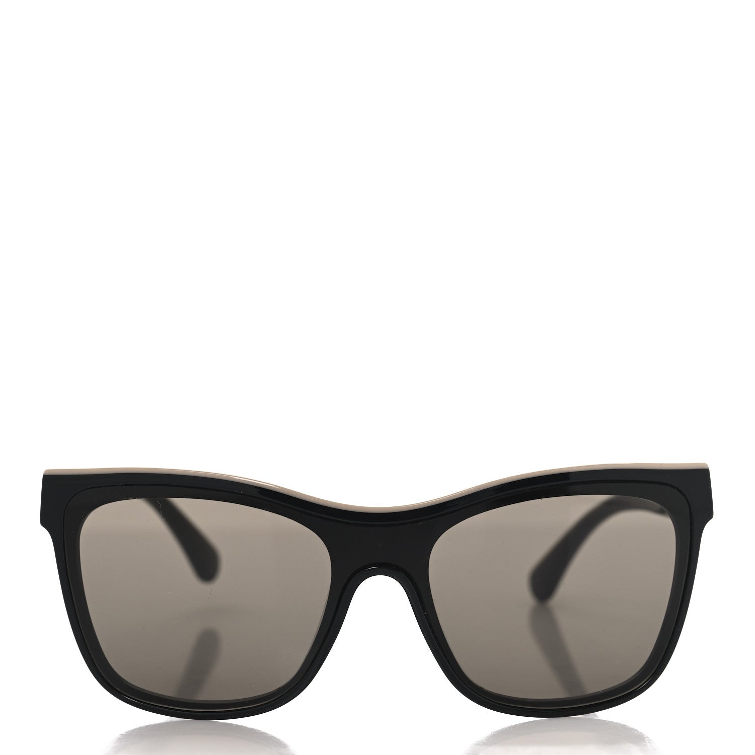 Chanel Acetate Logo Shield Sunglasses 5418 Black 2 of 7