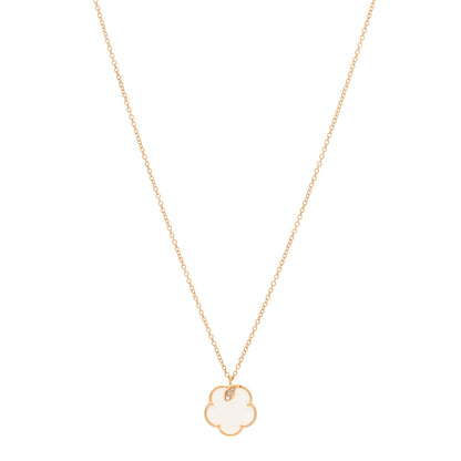 Pasquale Bruni 18K Rose Gold Diamond White Agate Petit Joli Necklace 1 of 5