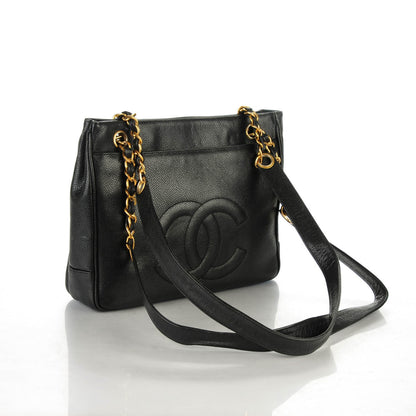 Chanel Caviar Shoulder Bag Black 3 of 6