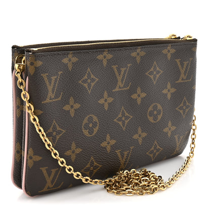 Louis Vuitton Monogram Blooming Flowers Double Zip Pochette 3 of 10