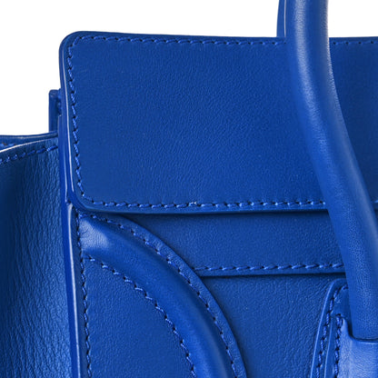 Celine Smooth Calfskin Mini Luggage Royal Blue 9 of 12