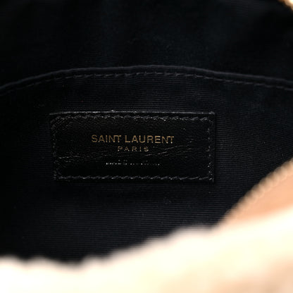 Saint Laurent Suede Shearling Lou Belt Bag Natural Tan 5 of 10