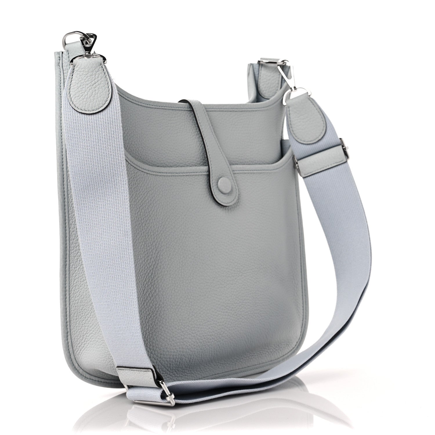 Hermes Taurillon Clemence Evelyne III PM Bleu Pale 3 of 9