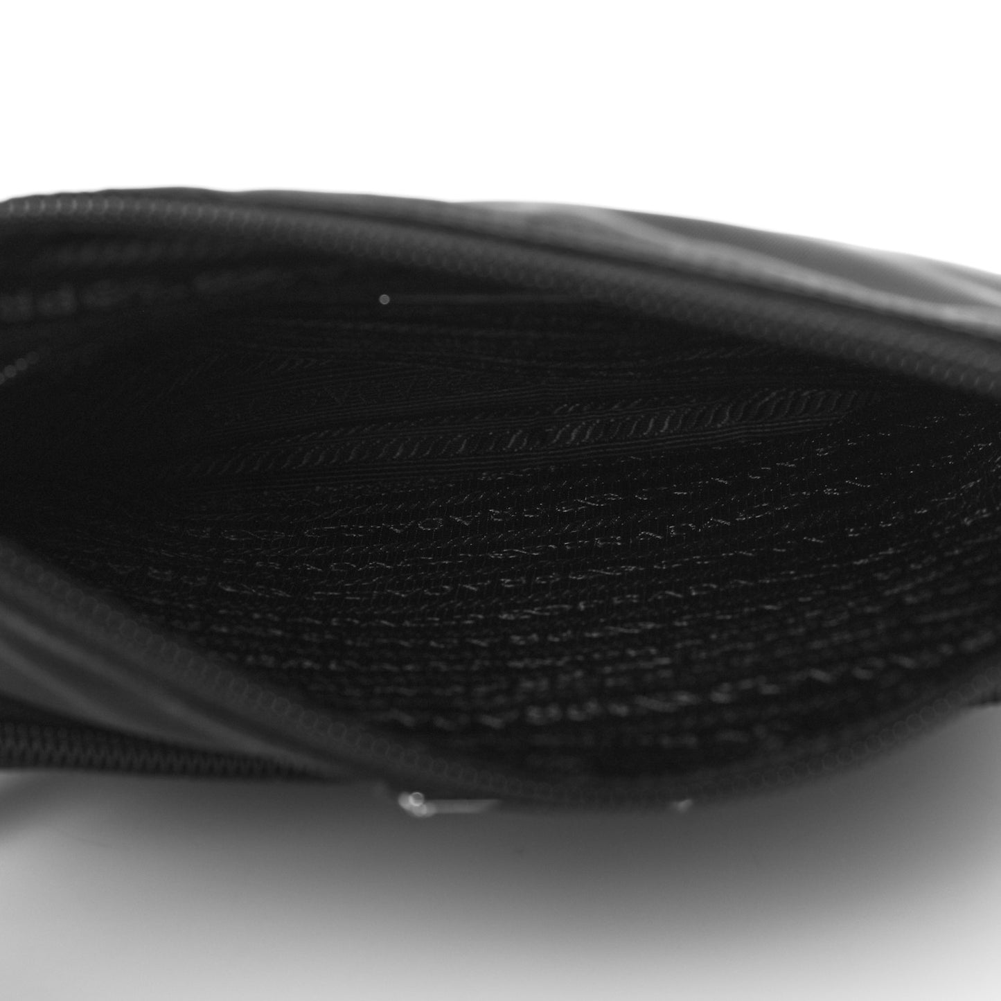 Nylon Saffiano Flat Messenger Bag Black