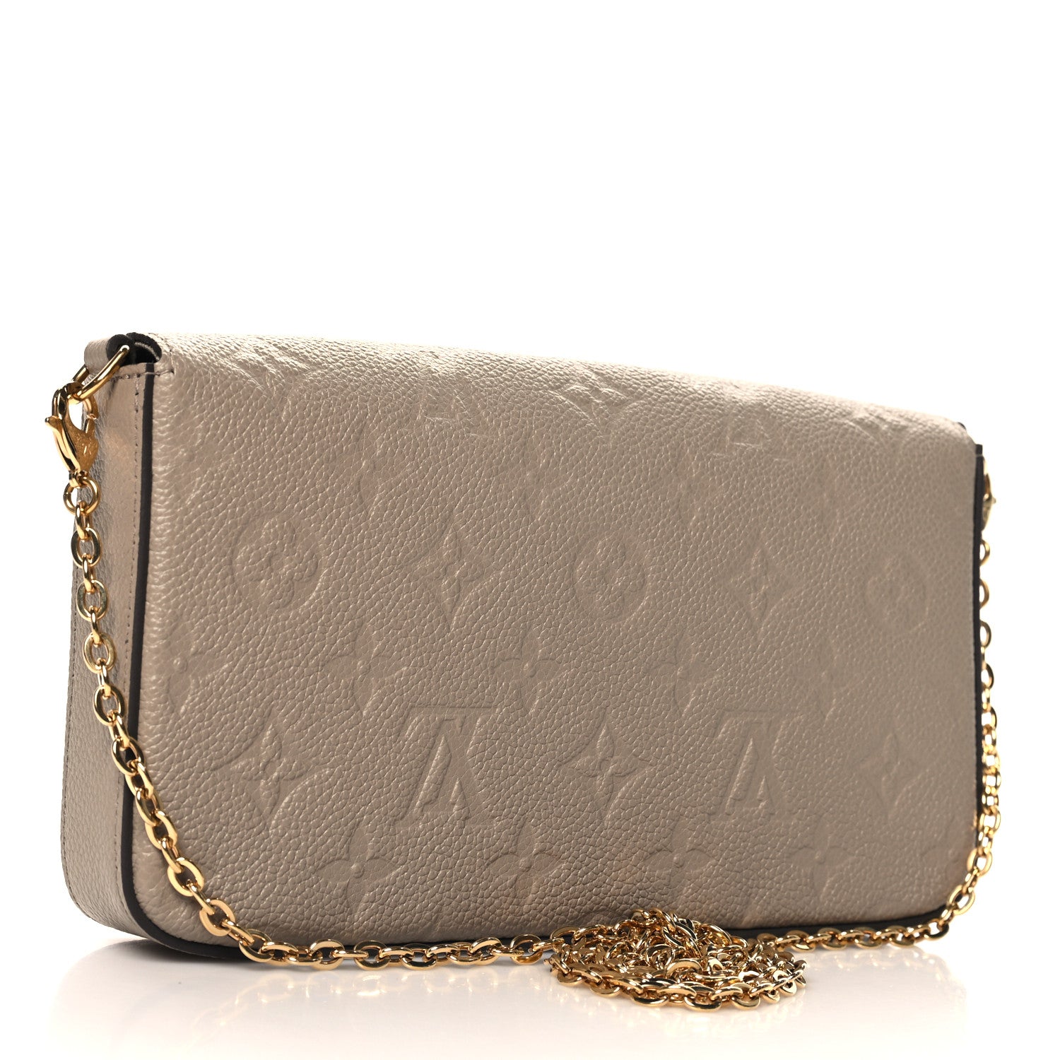 Louis Vuitton Empreinte Pochette Felicie Chain Wallet Tourterelle 4 of 11