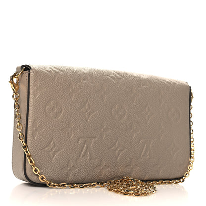 Louis Vuitton Empreinte Pochette Felicie Chain Wallet Tourterelle 4 of 11