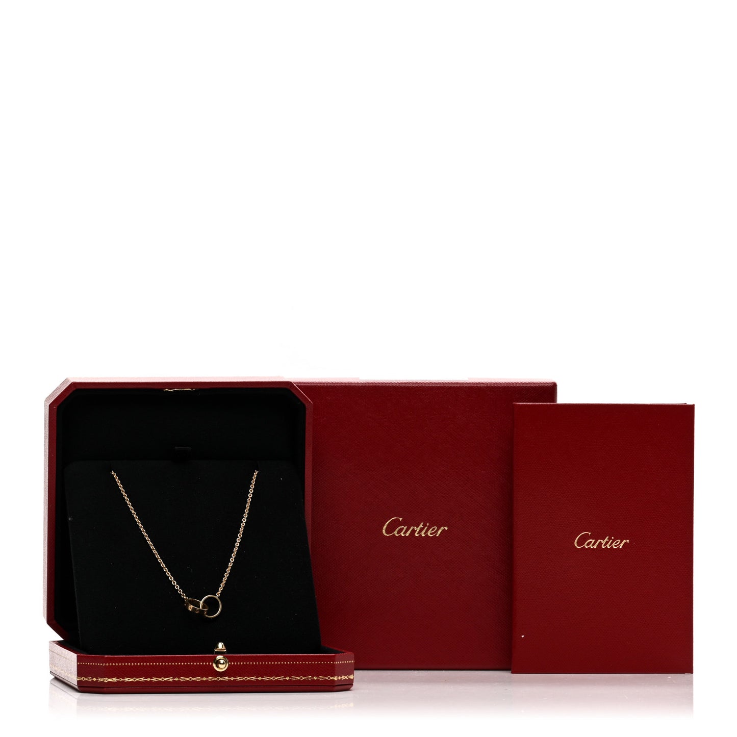 18K Yellow Gold Interlocking LOVE Necklace