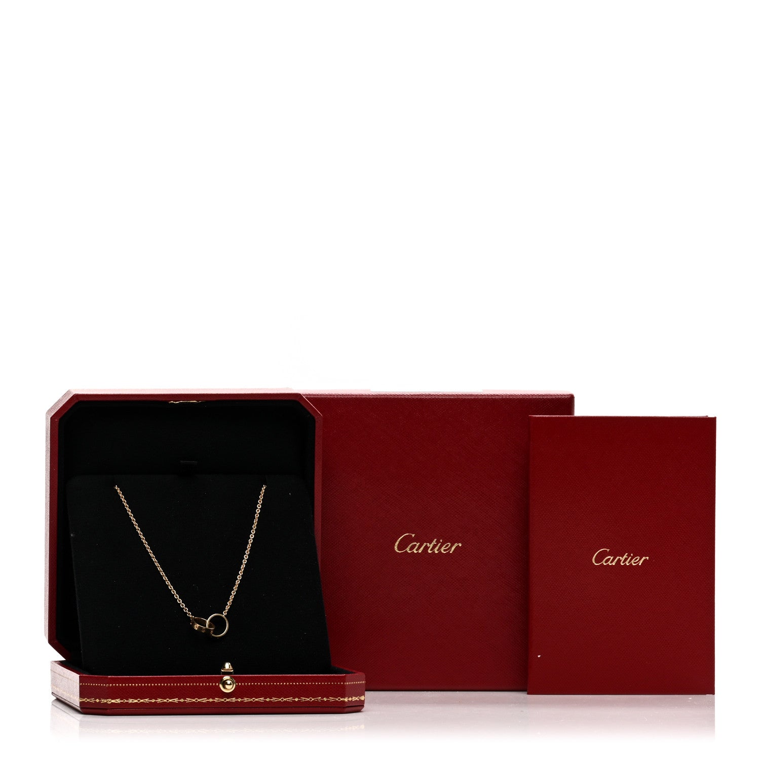 Cartier 18K Yellow Gold Interlocking LOVE Necklace 3 of 5