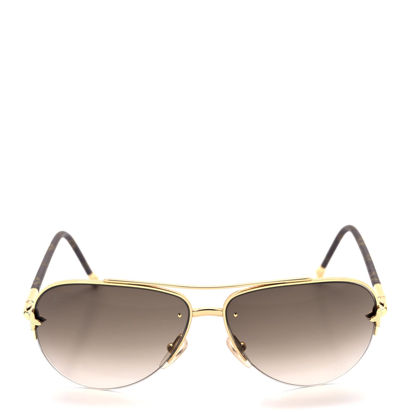 Monogram Petite Viola Pilote Aviator Sunglasses Z0571U Brown