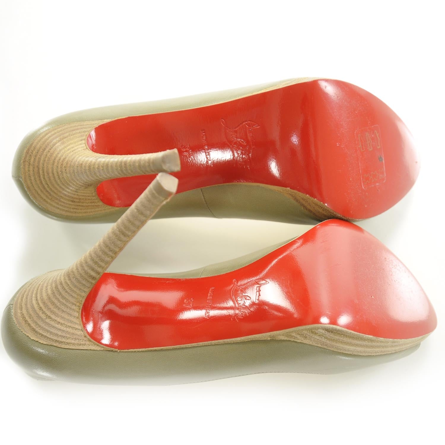 Christian Louboutin Kid Cuoio Yolanda 120 Pumps 37 5 of 7