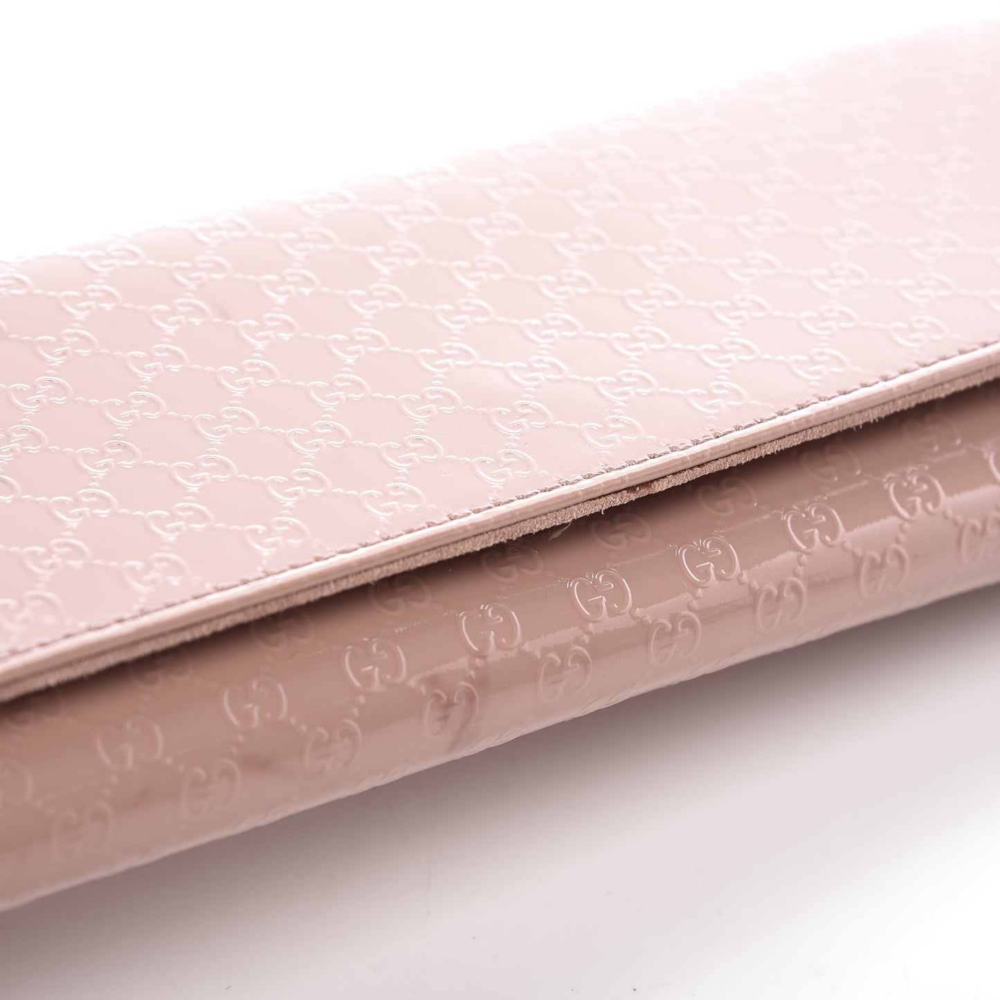 Patent Microguccissima Small Broadway Clutch Dark Cipria