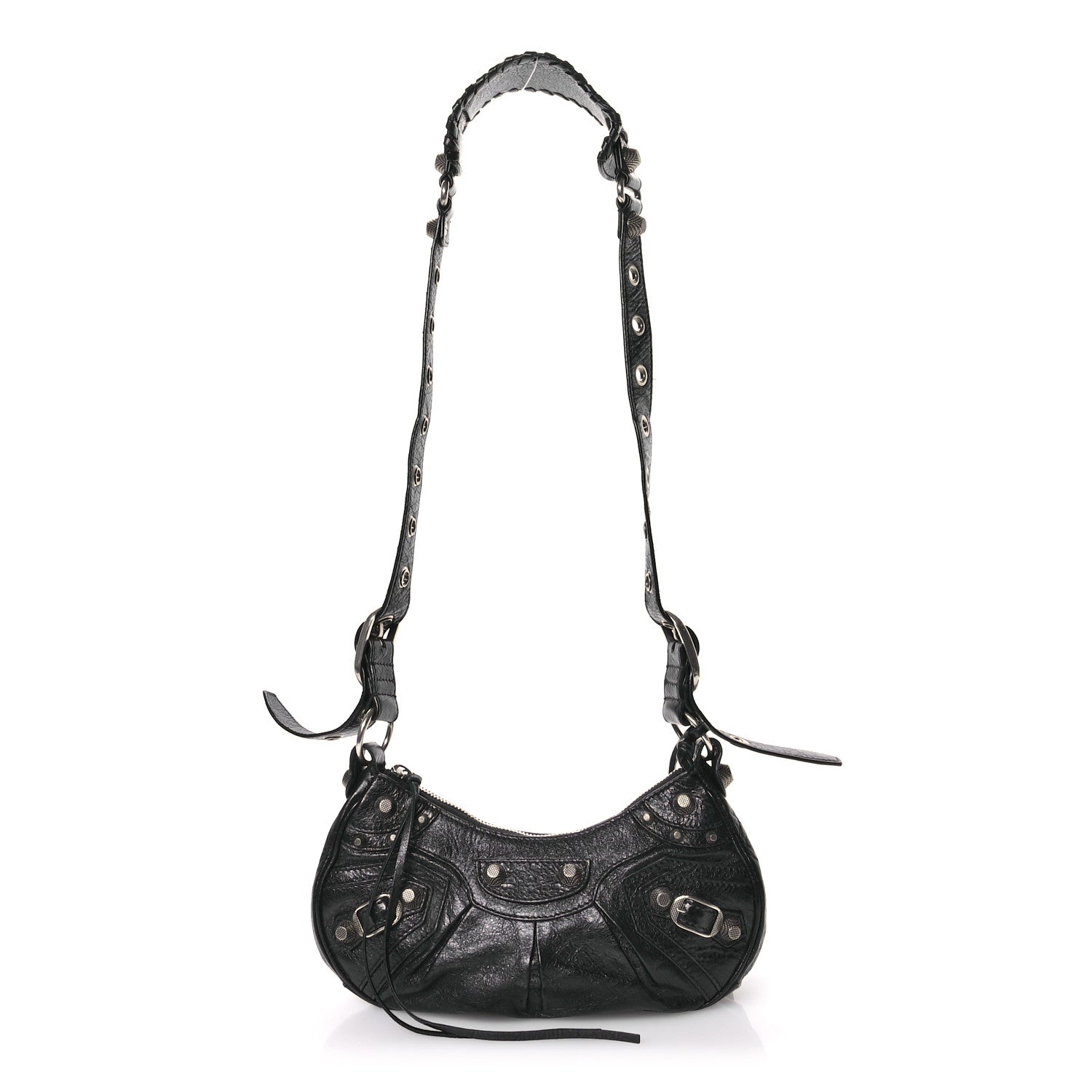 Balenciaga Agneau Arena Le Cagole Shoulder Bag XS Black 1 of 16