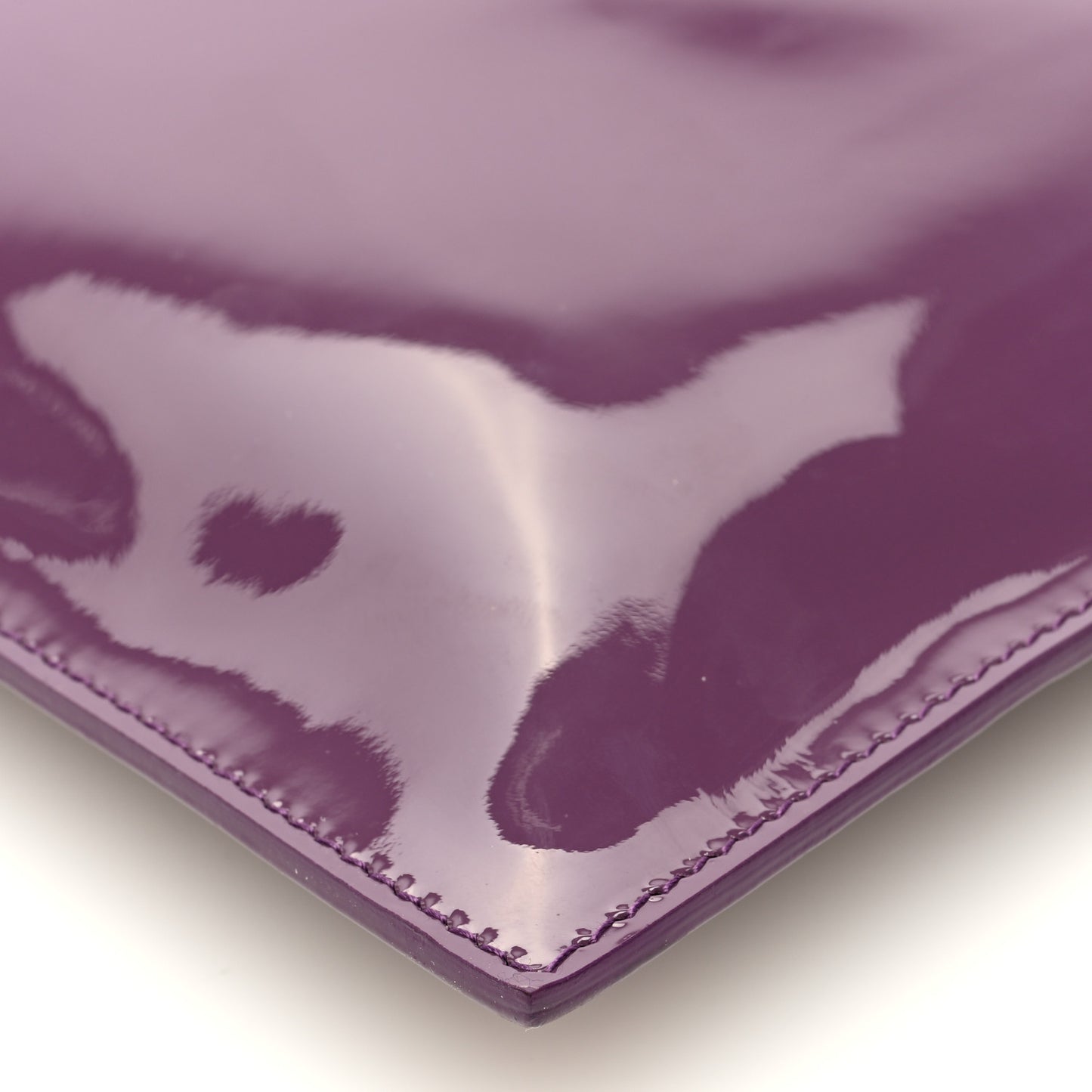 Patent Medusa Clutch Pouch With Strap Purple