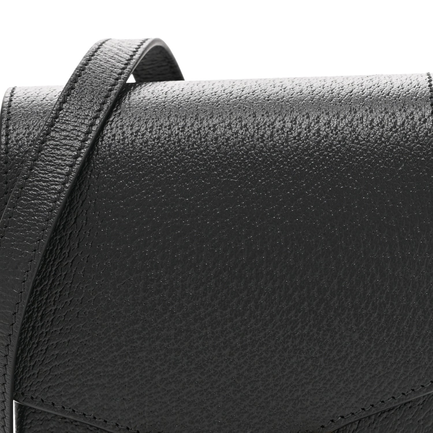 Gucci Dollar Calfskin Vertical Horsebit 1955 Crossbody Bag Black 8 of 10