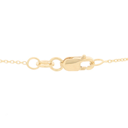 Roberto Coin 18K Yellow Gold Diamond Bean Pendant Necklace 4 of 7