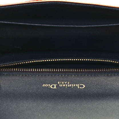 Christian Dior Metallic Patent Micro-Cannage Small Diorama Flap Bag Orange 5 of 14