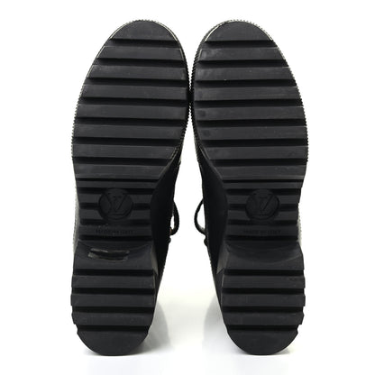 Louis Vuitton Suede Calfskin Laureate Platform Desert Boots 38 Black 5 of 11