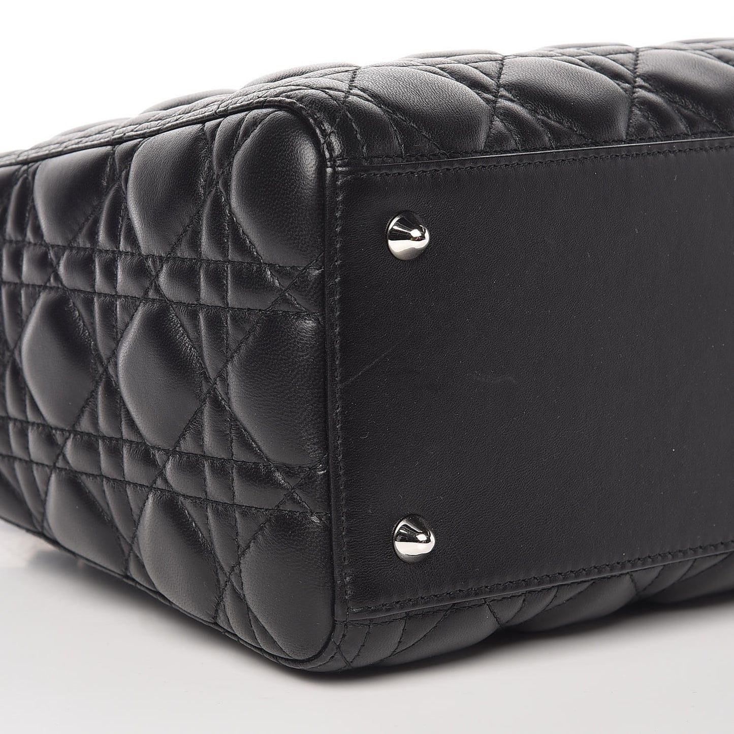 Lambskin Cannage Medium Lady Dior Black