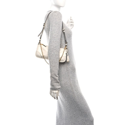 Prada Soft Lux Calfskin Medium Re-Edition 2002 Shoulder Bag White 2 of 10