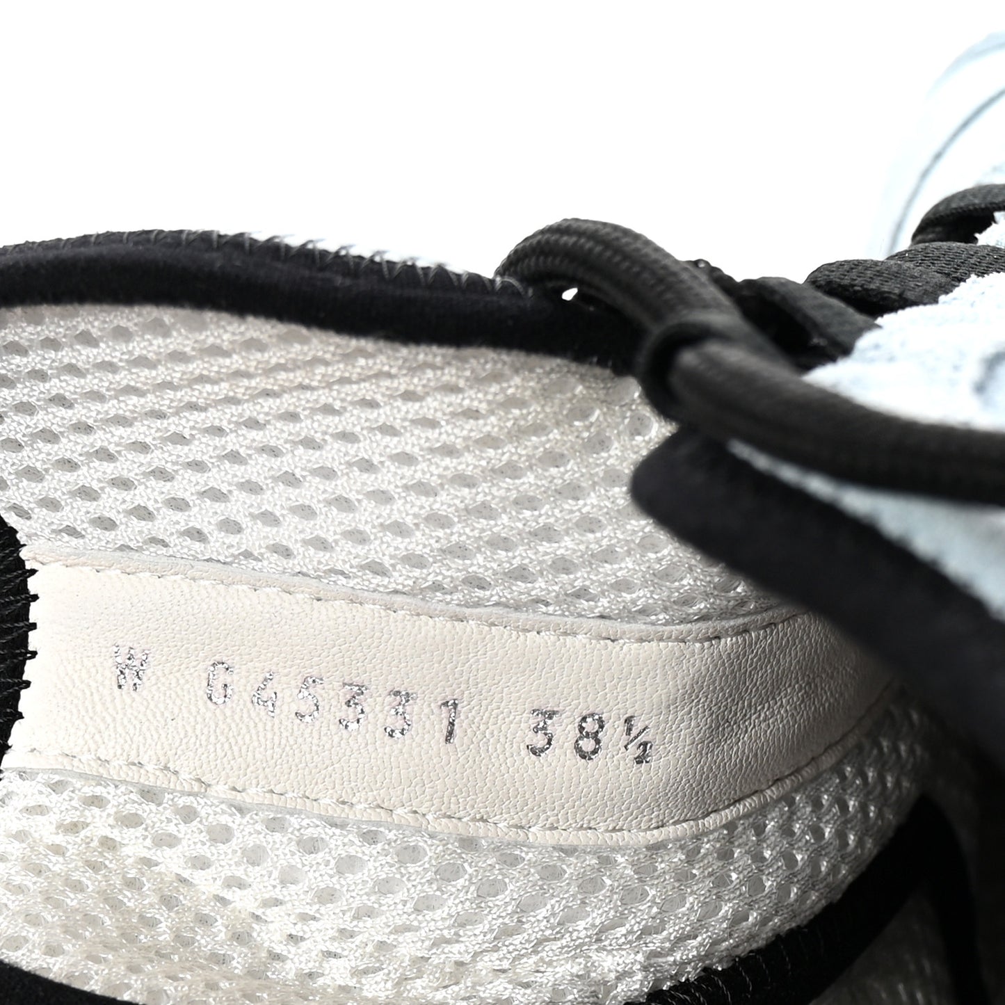 Suede Calfskin Nylon Grosgrain CC Sneakers 38.5 Light Blue