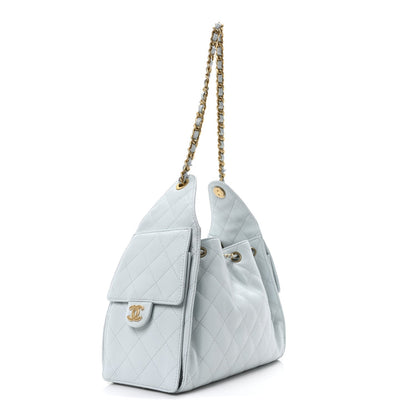 Chanel Caviar Quilted Small Chanel 25 Handbag Light Blue 3 of 10