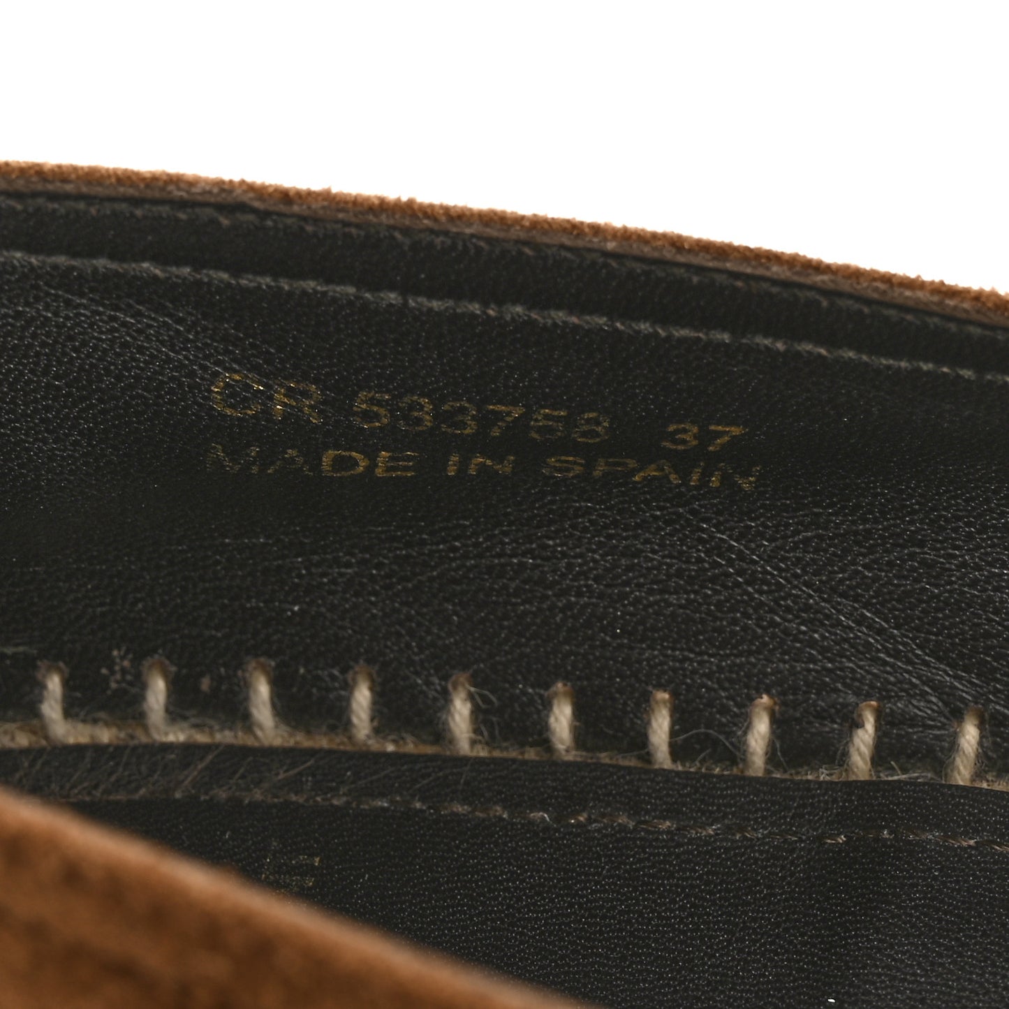 Suede Monogram Espadrilles 37 Brown