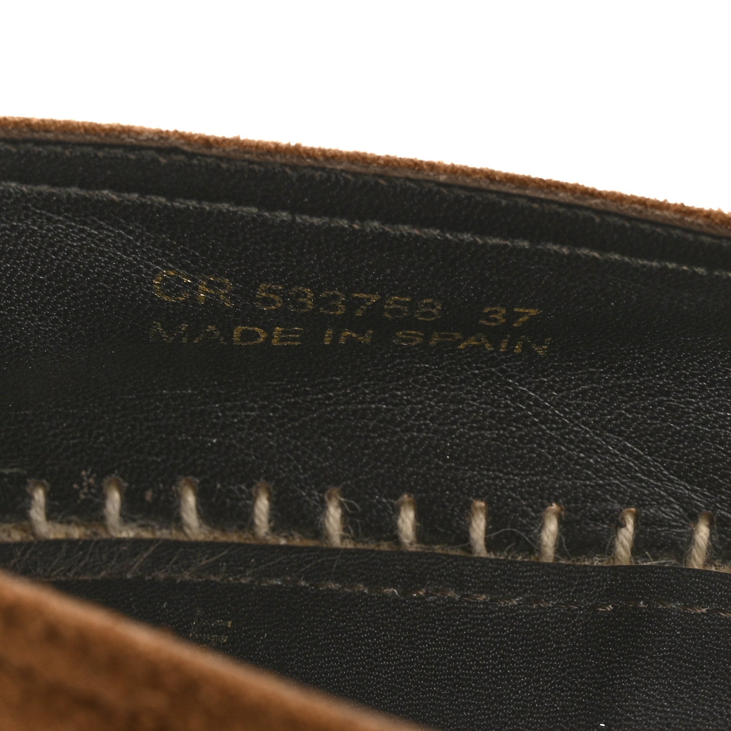 Saint Laurent Suede Monogram Espadrilles 37 Brown 9 of 9