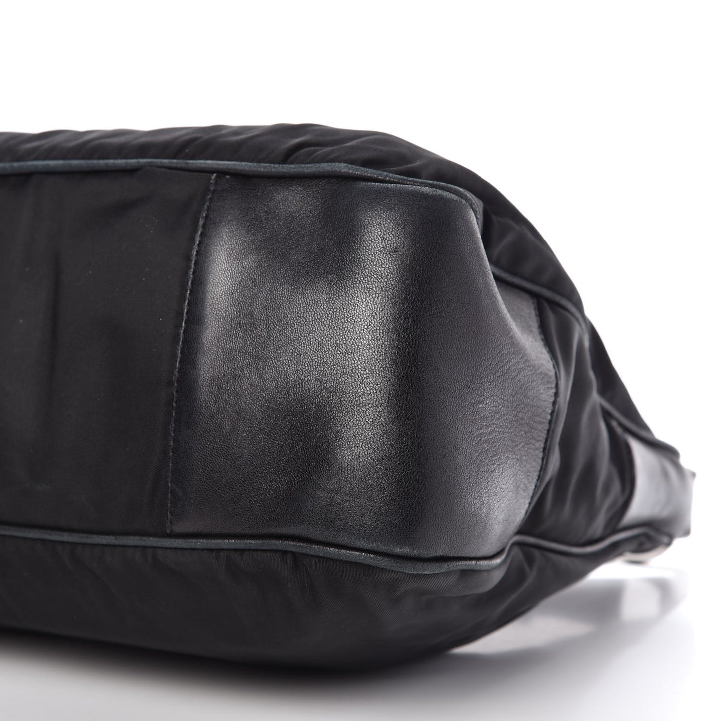 Tessuto Nylon Vitello Shoulder Bag Black