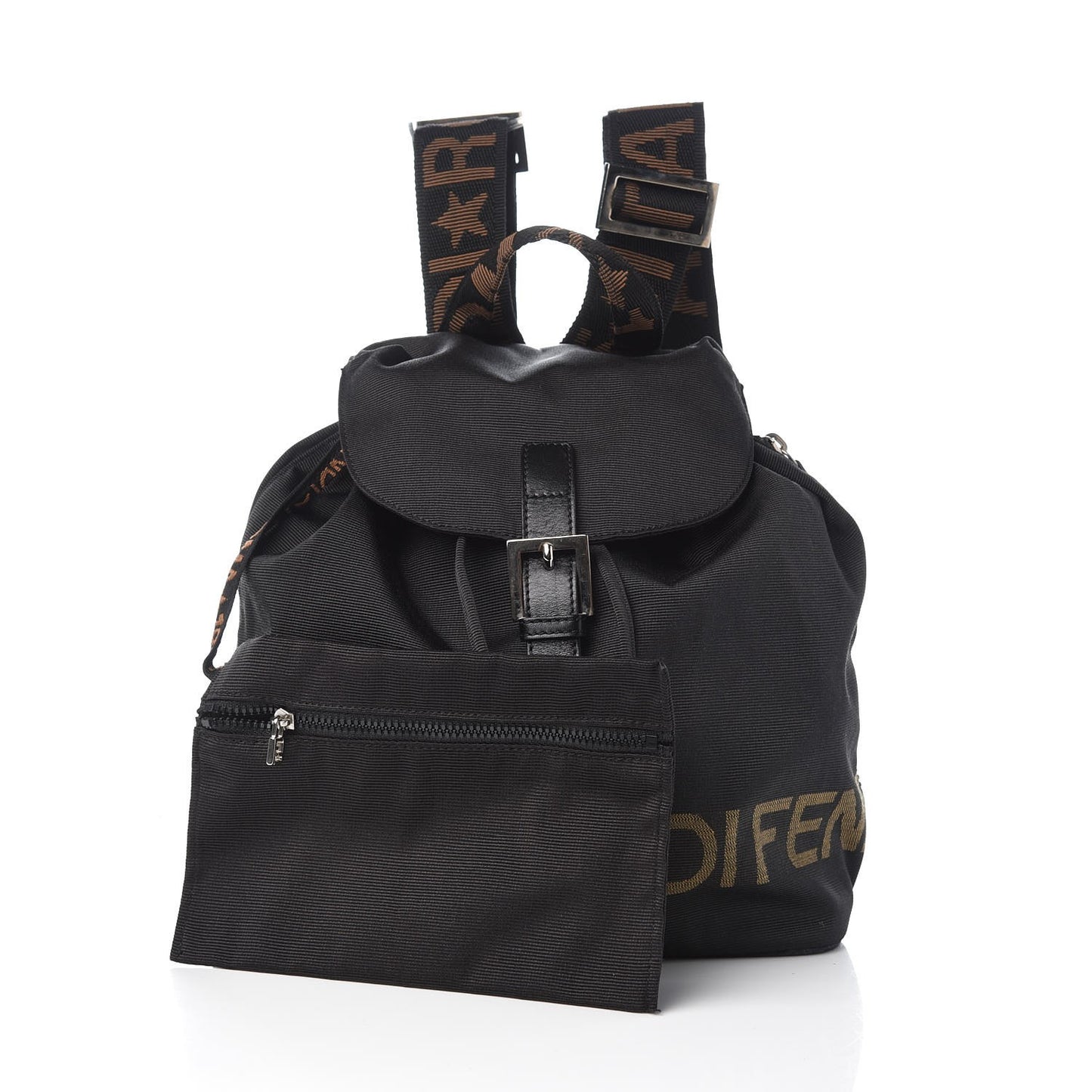 Nylon 1925 Drawstring Backpack Black