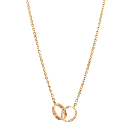 Cartier 18K Yellow Gold Interlocking LOVE Necklace 1 of 5