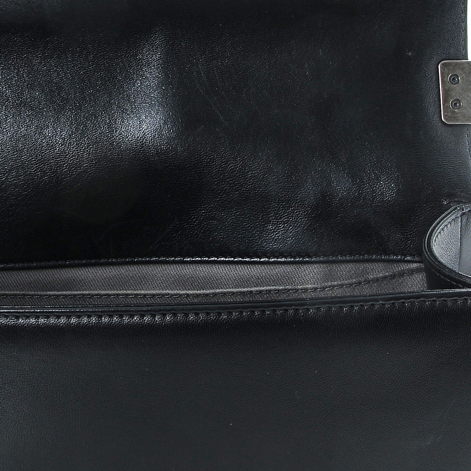 Chanel Lambskin Quilted Medium Boy Flap Black 9 of 9