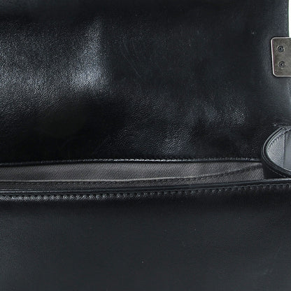 Chanel Lambskin Quilted Medium Boy Flap Black 9 of 9
