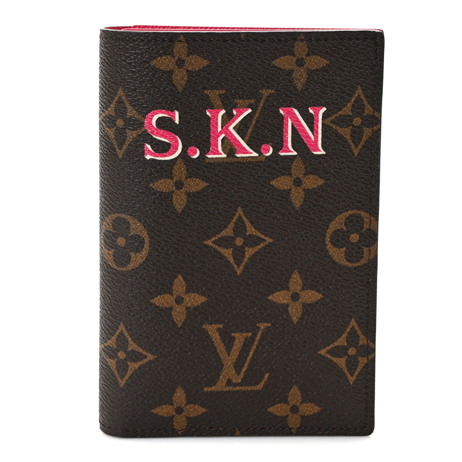 Louis Vuitton Monogram My LV Heritage Passport Cover Fuchsia White 1 of 9