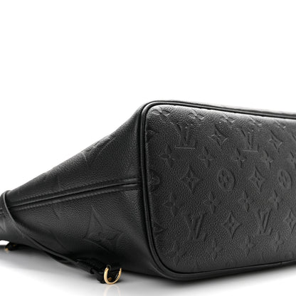 Louis Vuitton Empreinte Monogram Giant Neverfull MM Black 9 of 10