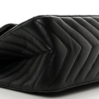 Chanel Sheepskin Chevron Quilted 2.55 Reissue 226 Flap Black 9 of 10