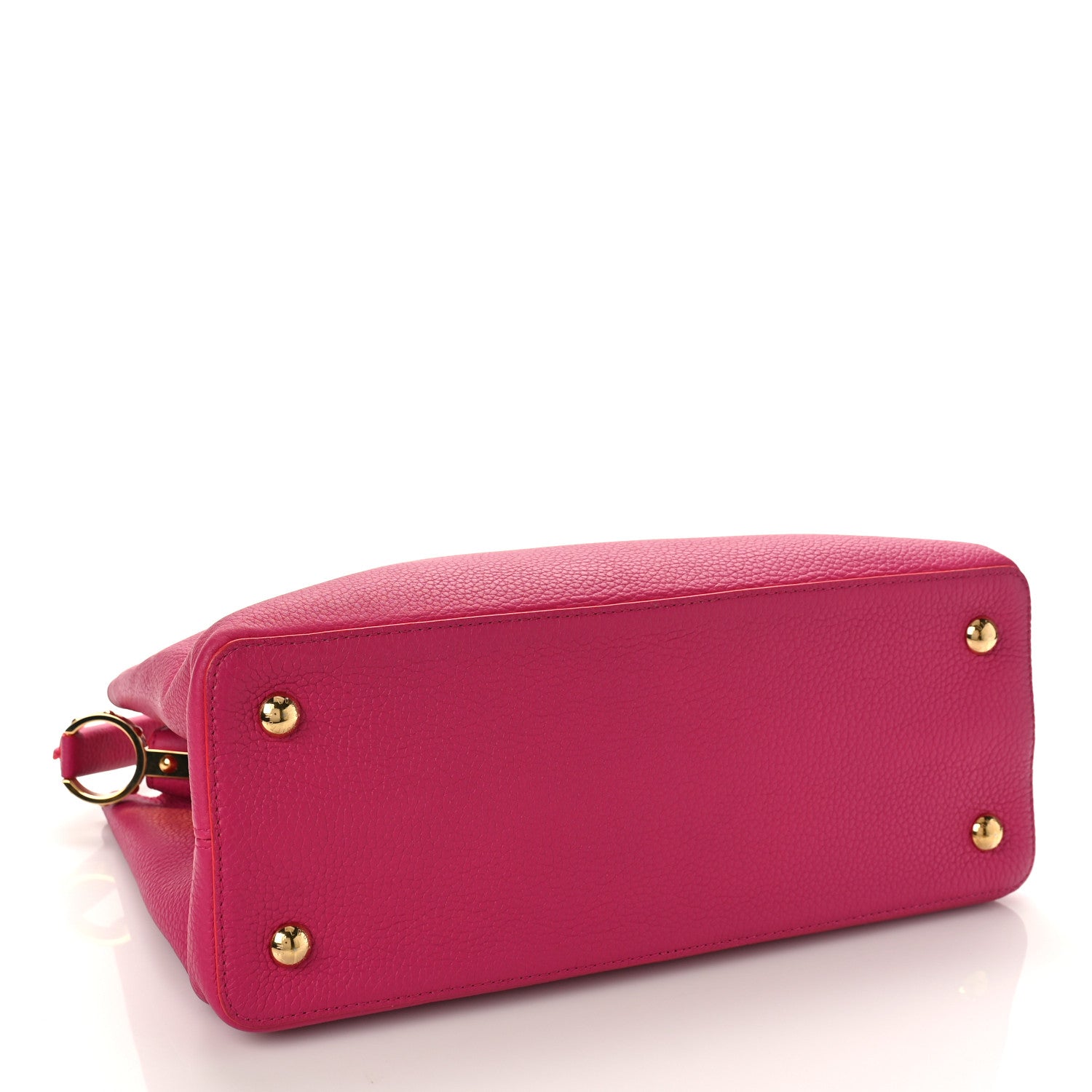 Louis Vuitton Taurillon Capucines MM Hibiscus Flamingo 4 of 9