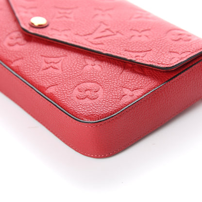 Louis Vuitton Empreinte Pochette Felicie Chain Wallet Cherry 8 of 8